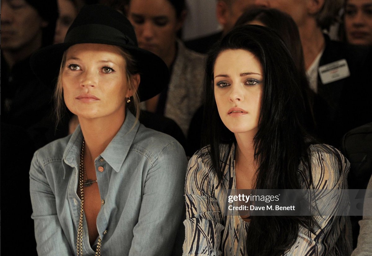 Kate Moss and Kristen Stewart feel like they belong in separate timelines