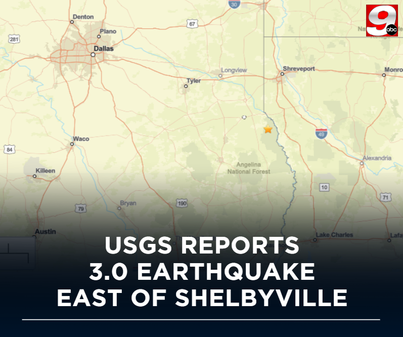 USGS reported a 3.0 earthquake near the Louisiana-Texas border on Thursday. See more: shorturl.at/riPFL?utm_sour…