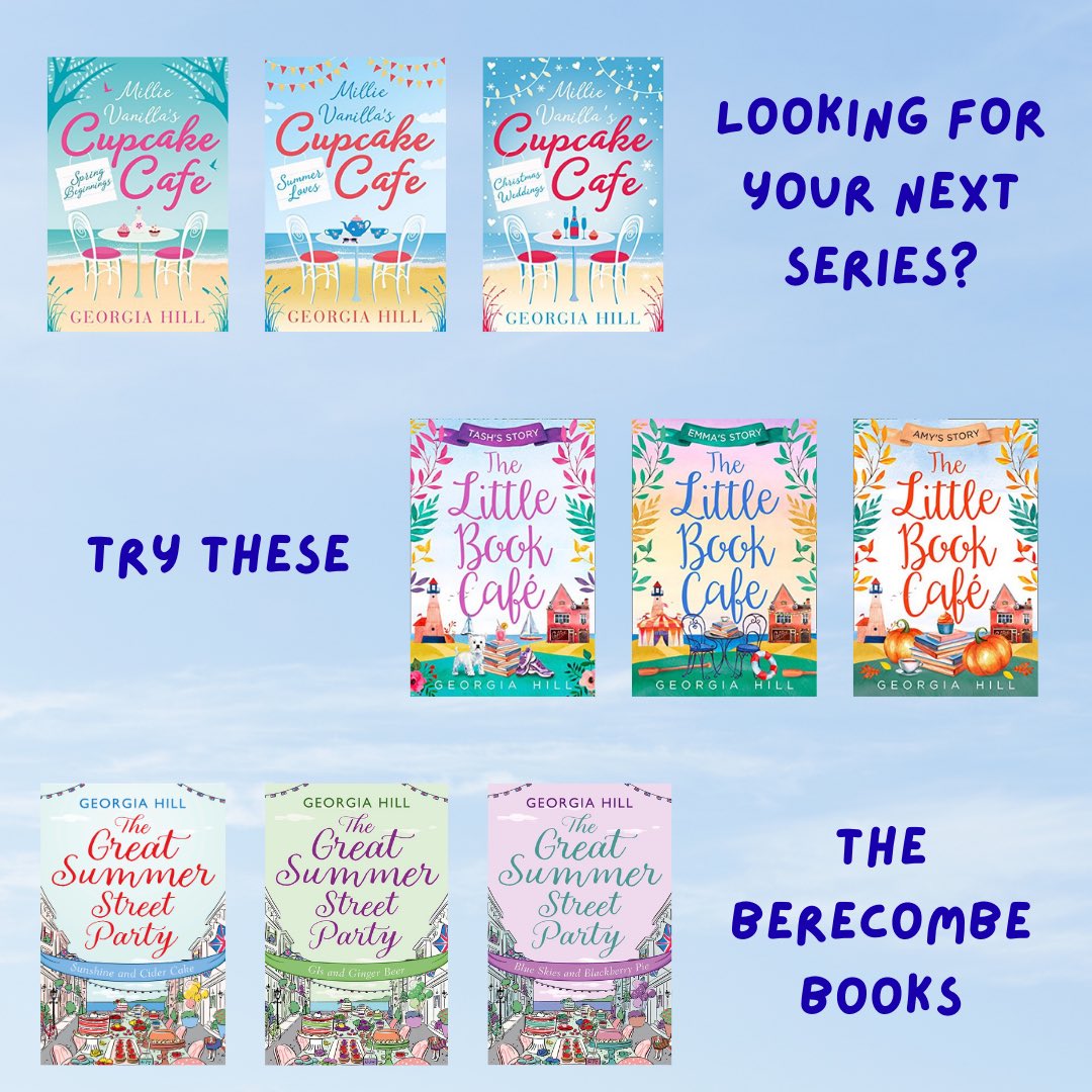 Love a series to get your teeth into? Try the Berecombe Series. 9 luvverly books, all set in sunny Berecombe on the Devon coast 😎⛱️🍦

author.to/georgiahill

#romancebooks #holidayreads #bankholidayweekend