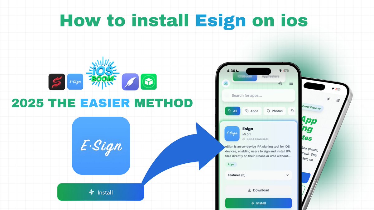iosboom's tweet image. Esign iOS Guide 2025 : Install IPA Files On iPhone &amp;amp; iPad | No Revokes, No PC

youtube.com/watch?v=LDQGx-…