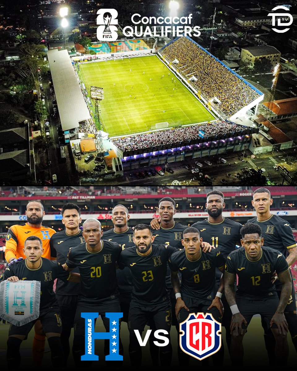 tdtvhn's tweet photo. El Estadio Morazán será la sede del partido eliminatorio del 9 de octubre entre Honduras y Costa Rica. 🇭🇳🇨🇷🏟 https://t.co/WMtbJwAblF