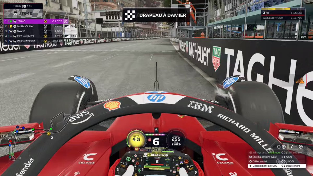 Wor T3 Monaco 🇲🇨 (0 training)
Q:5 nul j’ai cut tout mes lap pole facile normalement 
R:3
sans train rythme intéressant quelques erreurs qui me coûte la p2