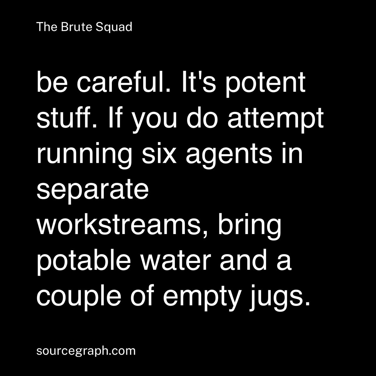 thecatfix's tweet image. I wish i would have read this post by @Steve_Yegge before i started on this journey. Some great advice that I learned the hard way. #RotJD #AgenticCoding sourcegraph.com/blog/the-brute…