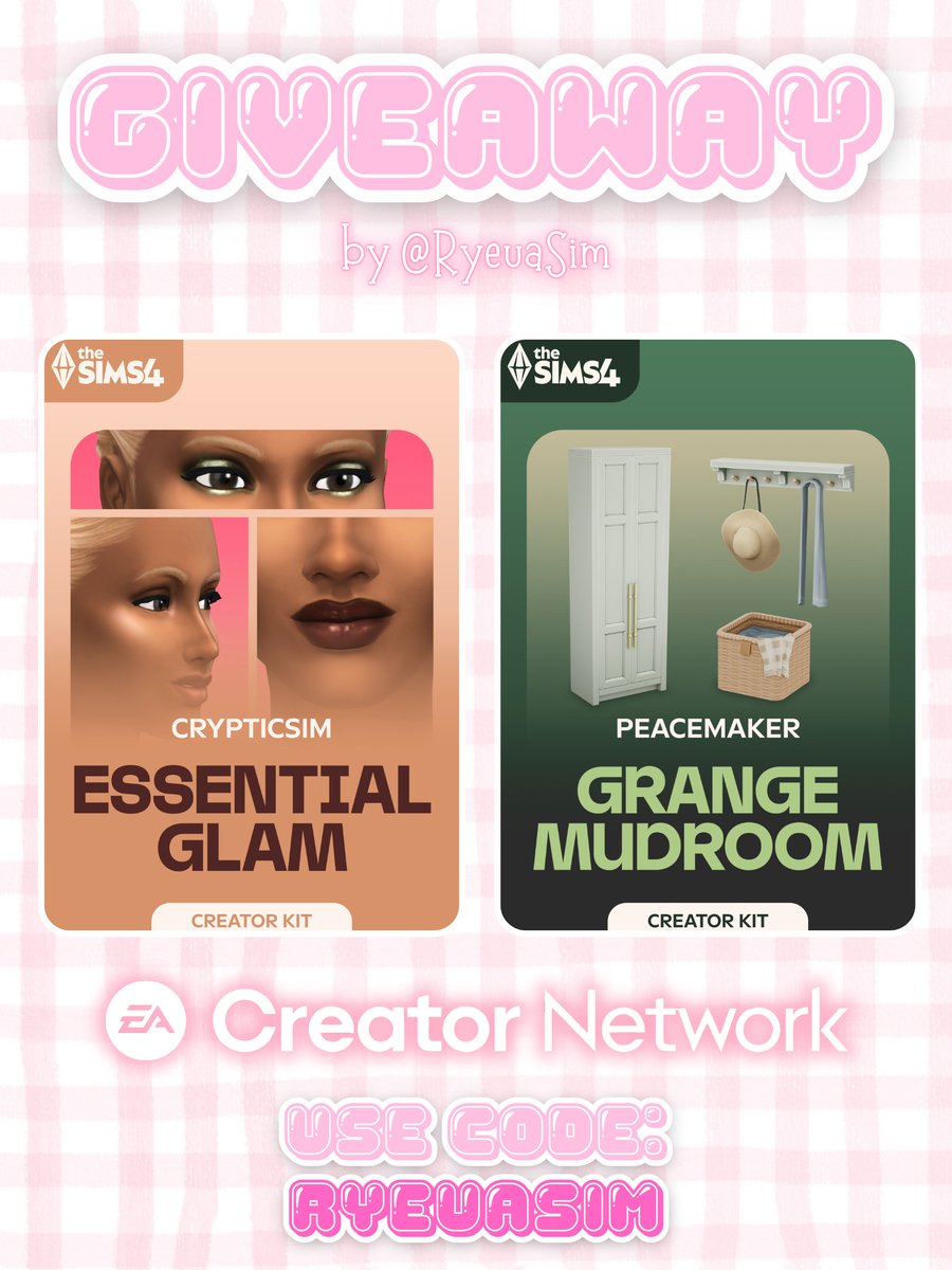 ryeuasim's tweet photo. KIT GIVEAWAY
Thanks to the #EACreatorNetwork I'm giving away 
the 2 new kits to 1 lucky winner!

HOW 2 ENTER: 
- ❤️+📷 this post 
- follow @ryeuasim
- reply what ur most excited for in this EP 
- (extra) follow my twitch /Ryeua  

winner announced 08/25/2025 on my stream https://t.co/xGj0Y2I8Aq