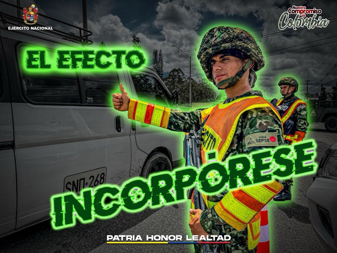 Séptima División del Ejército Nacional (@ejercito_div7) on Twitter photo #IncorpóreseAlEjército durante el mes de agosto en nuestros batallones de la #CuartaBrigada; prestar el servicio militar en el <a href="/COL_EJERCITO/">Ejército Nacional de Colombia</a> le permitirá proyectar su vida y trabajar por el país. #IncorpóreseAlEjército durante el mes de agosto en nuestros batallones de la #CuartaBrigada; prestar el servicio militar en el <a href="/COL_EJERCITO/">Ejército Nacional de Colombia</a> le permitirá proyectar su vida y trabajar por el país.