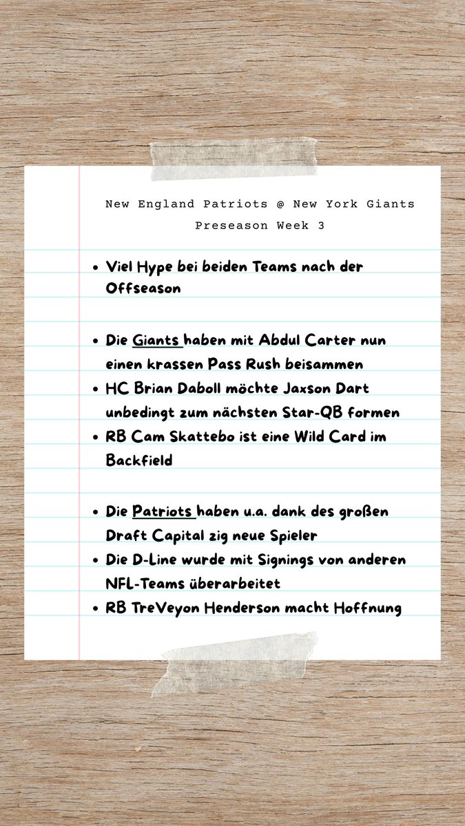 Dr. Constantin Eckner (@cc_eckner) on Twitter photo 🏈 Für alle Nachteulen: Die NFL Preseason geht in ihre finale Woche. Ab 2 Uhr spielen die New England Patriots bei den New York Giants. Ein Ostküstenduell mit Super-Bowl-Historie. 
Mit <a href="/WanjaMueller/">Wanja Müller</a> im #NFL Game Pass. 
dazn.com/de-DE/fixture/… 🏈 Für alle Nachteulen: Die NFL Preseason geht in ihre finale Woche. Ab 2 Uhr spielen die New England Patriots bei den New York Giants. Ein Ostküstenduell mit Super-Bowl-Historie. 
Mit <a href="/WanjaMueller/">Wanja Müller</a> im #NFL Game Pass. 
dazn.com/de-DE/fixture/…