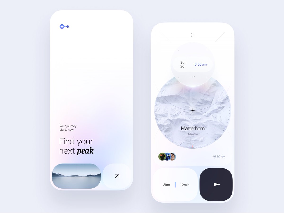 corlisyr's tweet photo. Mountain Navigation UI https://t.co/nci7zSDNjd https://t.co/4rpJCwWwwr