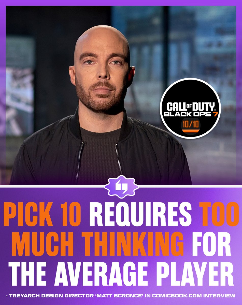GGBreakingPoint's tweet photo. Do you agree that "Pick 10" shouldn't return for Black Ops 7? 🤔