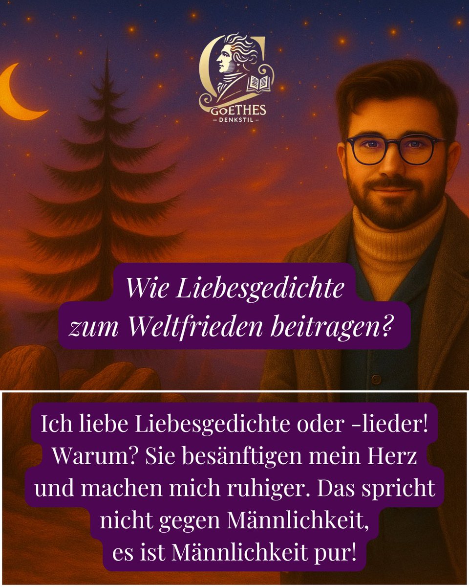westostPoet's tweet photo. Wie #Liebesgedichte zum Weltfrieden beitragen.
#Liebe #Poesie #Gedicht #Menschlichkeit #Sanftmut #Männlichkeit #Güte #Kultur #Galanterie #Gentleman #Knigge #Romantik #Klassik #Galant https://t.co/mgcTklPol6