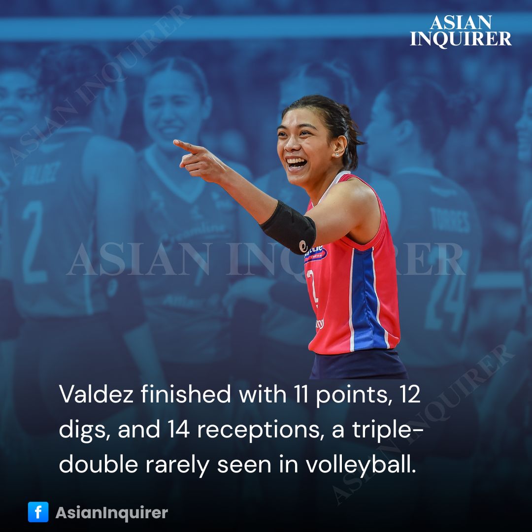 hhisona's tweet photo. Alyssa Valdez tallied 11 points, 12 digs &amp; 14 receptions in Creamline’s 5-set win vs Cignal, showing her all-around brilliance and leadership. #AlyssaValdez #Creamline #PVL2025 #VolleyballPhilippines https://t.co/ALqzmImxqR