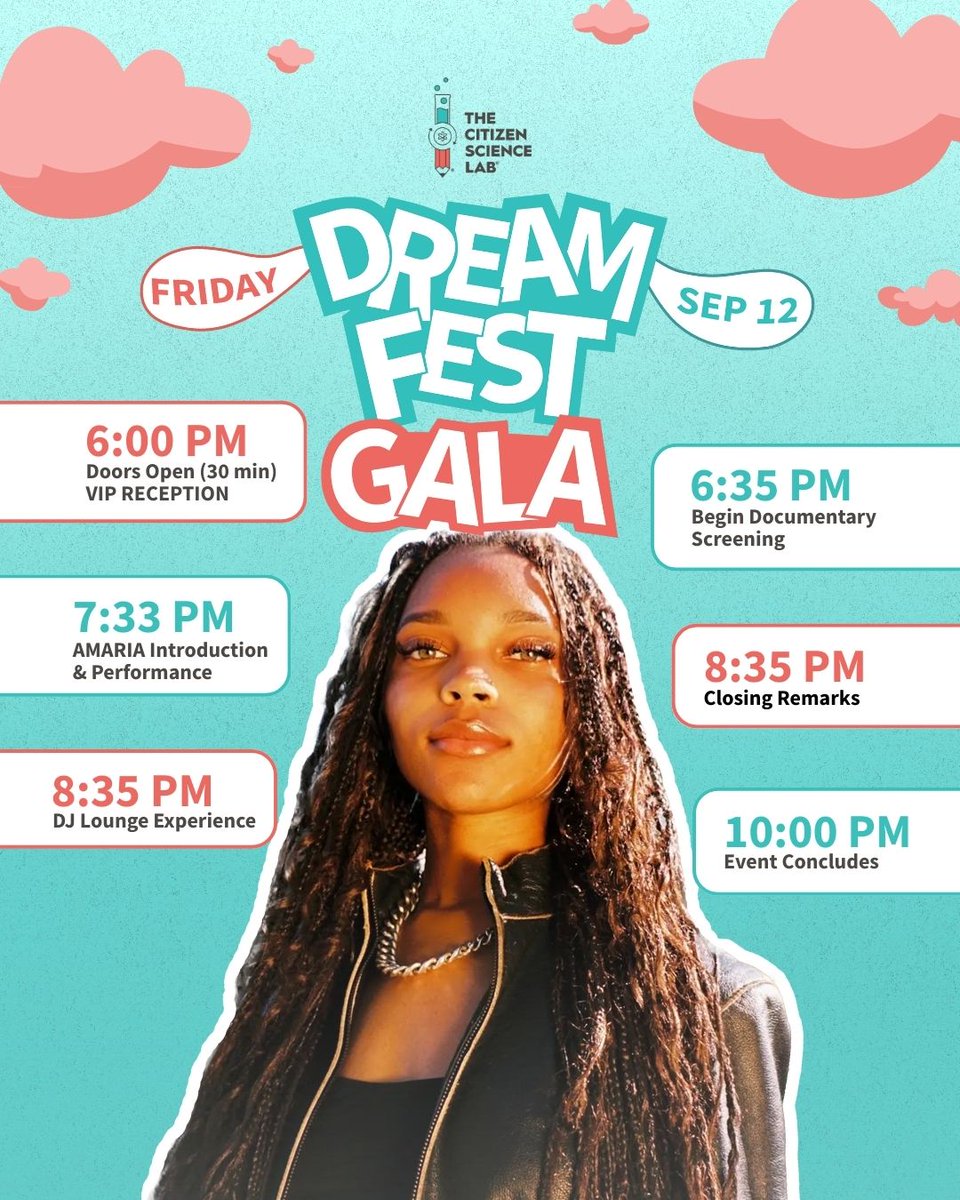 Amaria live in Pittsburgh!

This is more than a Gala, it’s a celebration of dreams realized.

🎟️Tickets are limited so get yours now: loom.ly/aGp2XTM
-
#DreamFest2025 #Science #STEM #Pittsburgh #blackled