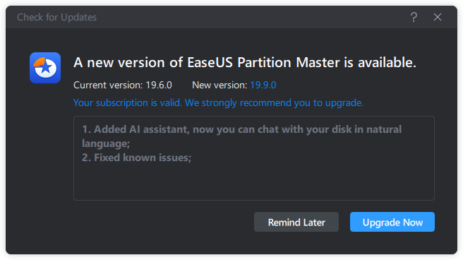 No, no, NO!! JUST NO! Of all the places I don't want #AI, a disk utility has to rank at the very top! <a href="/easeus_software/">EaseUS</a>
