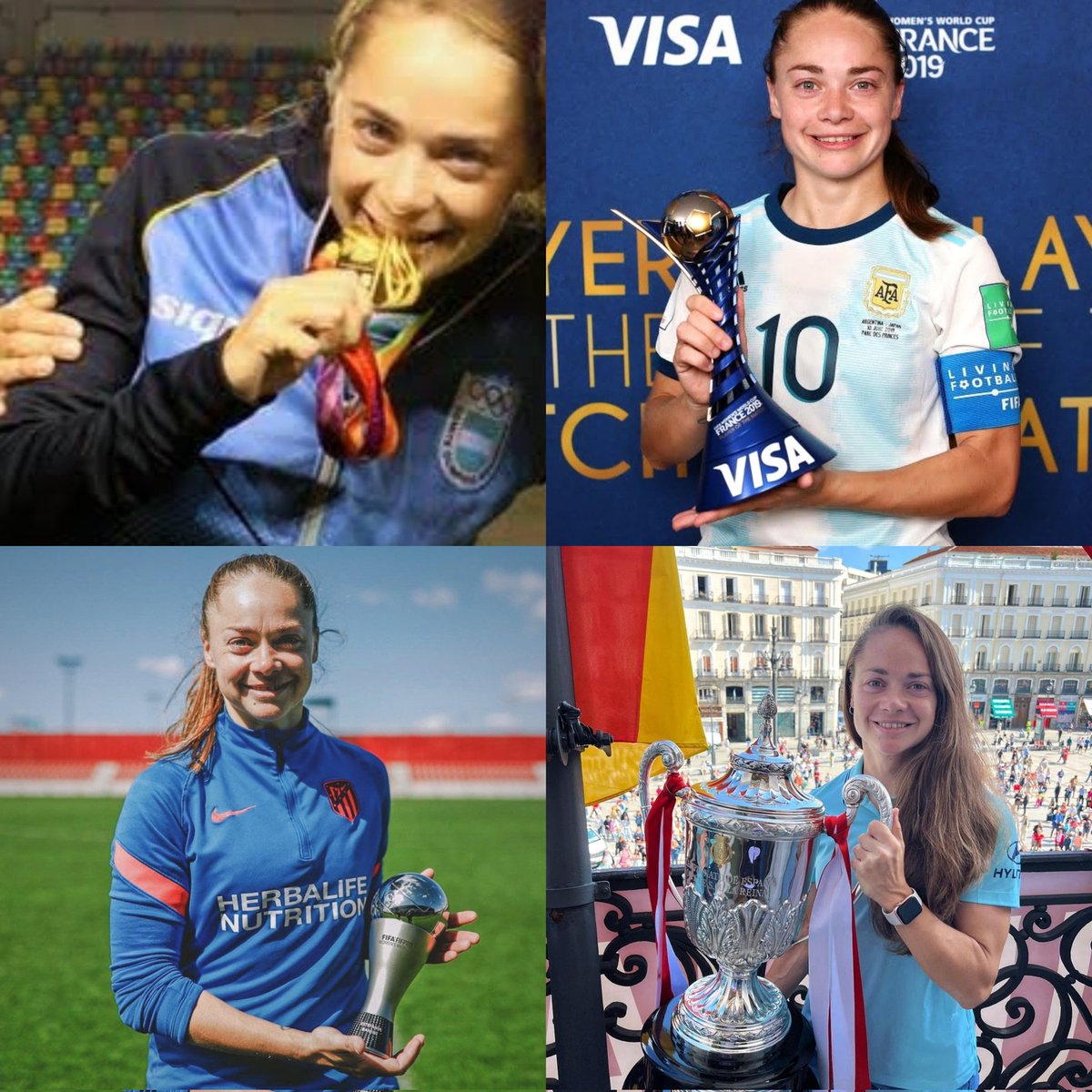 SiempreAlDiego's tweet photo. Además, Estefanía #Banini no es cualquier futbolista. Es un símbolo de talento y lucha. Por eso entendimos que se merecía nuestro homenaje, el cual hicimos extensivo a todas las futbolistas argentinas.

En este día, sí. Y en el resto de los días, también. https://t.co/OXoaB3MVb9