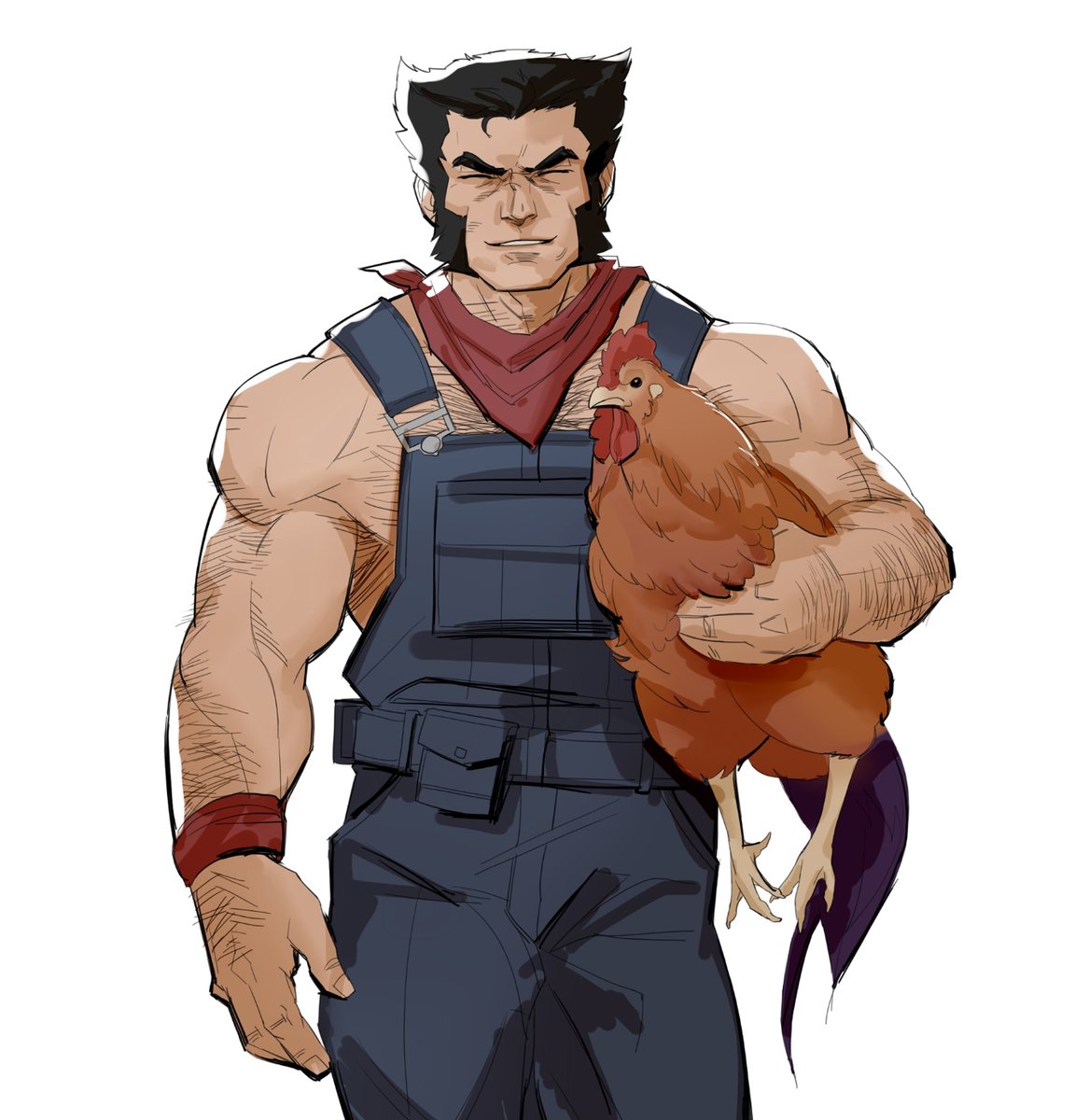 I wanted to draw a chicken