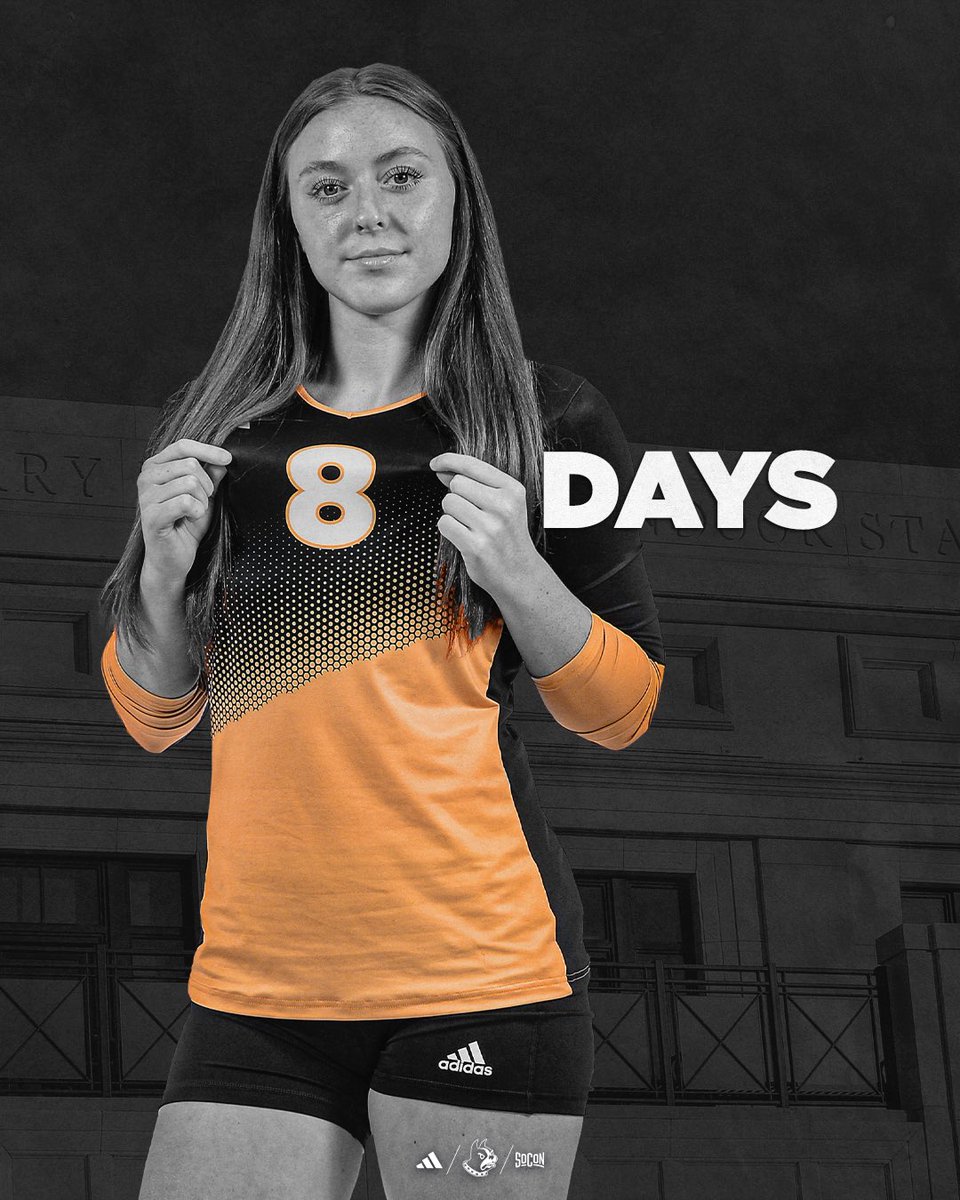 Wofford Volleyball (@woffordvb) on Twitter photo Getting closer! 👀 Only Ella Coleman days until our opener! 
#ConquerAndPrevail Getting closer! 👀 Only Ella Coleman days until our opener! 
#ConquerAndPrevail