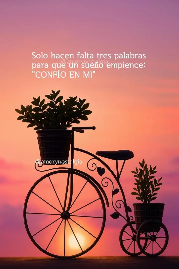 "Solo hacen falta tres palabras..." 🌄🚲🌿✨
#ReflexiónDelDía