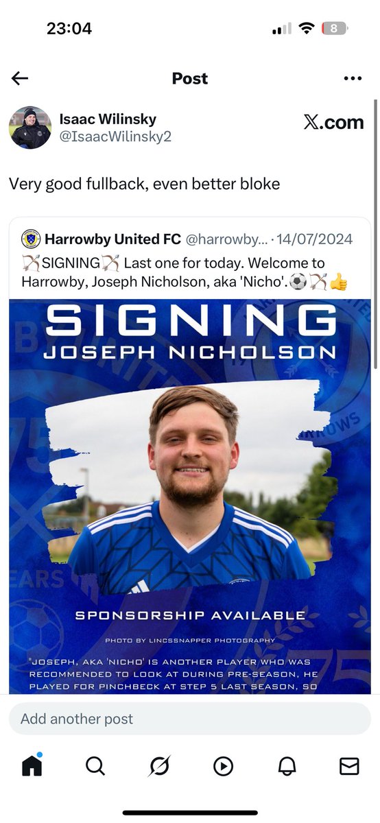 Isaac Wilinsky tweet media