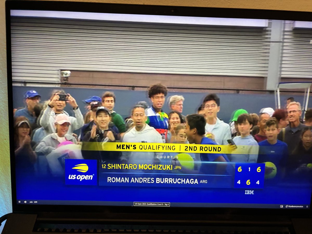 takuma_de's tweet photo. 望月選手全米オープン予選2回戦も勝利！

ファイナルセット先にブレークされて厳しい展開でしたが、なんとかブレークバックしてそのまま勢いに乗って勝利。

会場のモチヅキコールの後押しもあって流れを引き戻せた感じですね！

熱い試合でした👏 https://t.co/sfHxDqLqx6