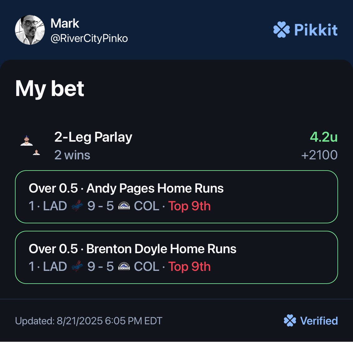 RabbiReport's tweet image. Thanks for mentioning #BrentonDoyle towards the end of your early game segment on @Covers, @DerekCarty! (#AndyPages was all mine, though! 😂)
#LiveBettingMLB!