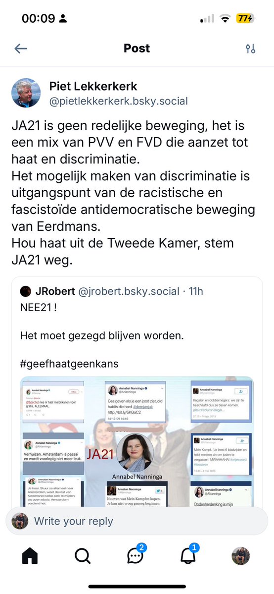 Bram van Gendt (@bramvang3ndt) on Twitter photo Stem al die populistische partijen weg ook die zich profileren als het gematigde alternatief van de PVV.
We hebben nu sinds 2002 populistische partijen en het heeft NIETS opgeleverd, alleen maar narigheid, verwarring, polarisatie en afbraakbeleid
<a href="/PietLekkerkerk/">Piet Lekkerkerk</a> Stem al die populistische partijen weg ook die zich profileren als het gematigde alternatief van de PVV.
We hebben nu sinds 2002 populistische partijen en het heeft NIETS opgeleverd, alleen maar narigheid, verwarring, polarisatie en afbraakbeleid
<a href="/PietLekkerkerk/">Piet Lekkerkerk</a>