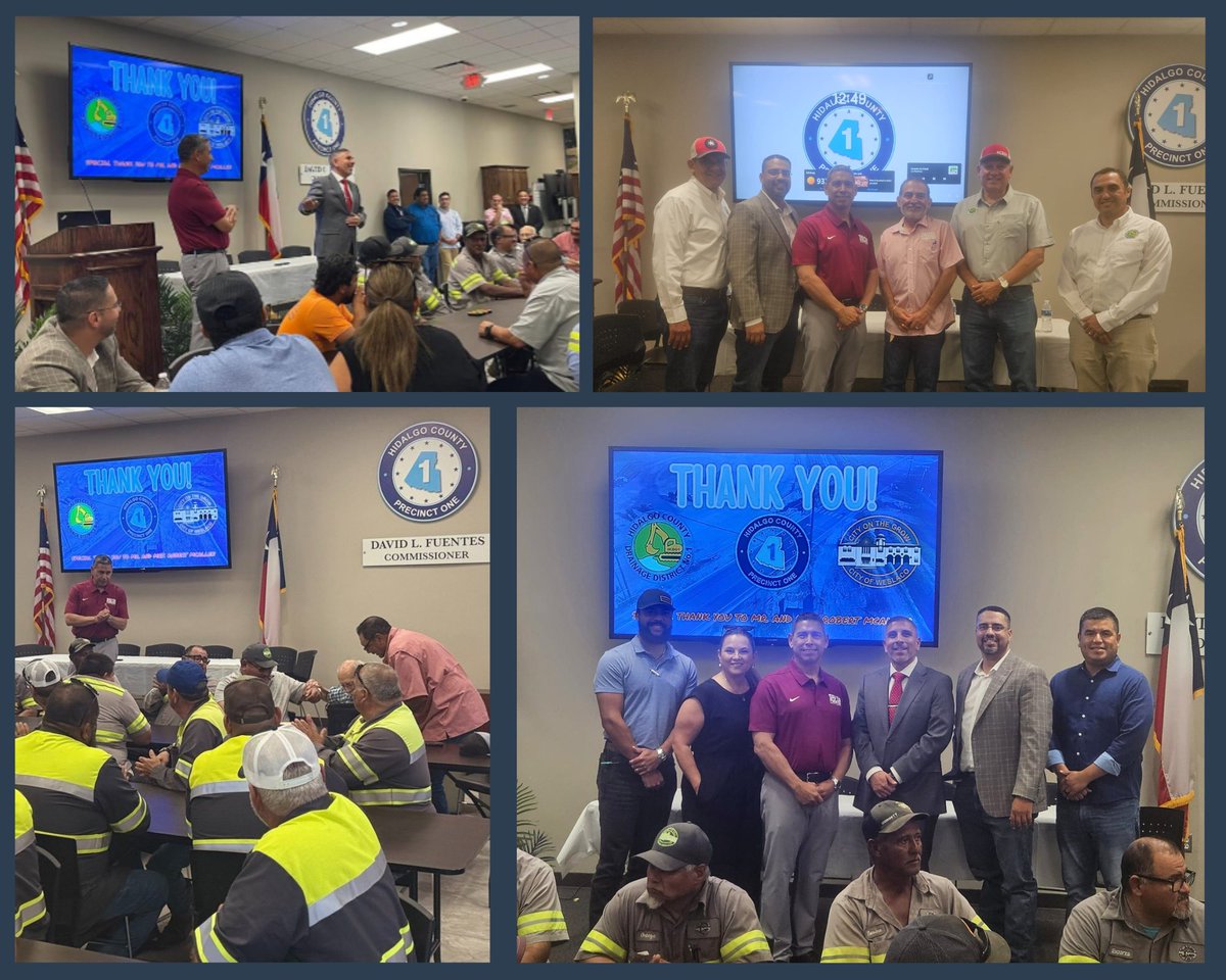 B2Z would like to thank Commissioner Fuentes and Hidalgo County Precinct No. 1, the City of Weslaco, and the Hidalgo County Drainage District No. 1 for allowing us to take part in today’s luncheon and for entrusting us with the design of the Hike &amp; Bike Trails project.

We are