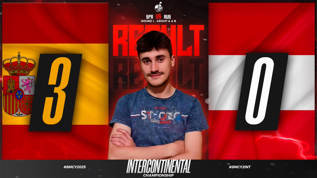 🔴 𝐑𝐄𝐒𝐔𝐋𝐓 - 𝐆𝐑𝐎𝐔𝐏 𝐒𝐓𝐀𝐆𝐄
🎯 𝐖𝐄𝐄𝐊𝐄𝐍𝐃 𝟏 - 𝐌𝐀𝐓𝐂𝐇 𝟓 ⚔️

LA ROJA SHOWED NO MERCY! 🇪🇸🔥

After a solid debut, the Spanish squad secures 3 points and now sets its sights on the top of the group 🏆👑

🇪🇸 <a href="/SeleccionEspCR/">Seleccion Española Clash Royale</a> 3️⃣
🆚️
🇦🇹 <a href="/TeamAustriaCR/">TeamAustriaCR</a> 0️⃣
🎖️ MVP: