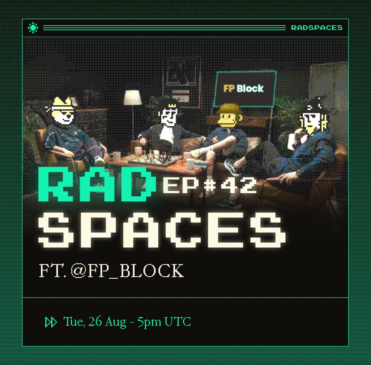 We're running it back!

🎙️Introducing RadSpaces EP #42 🟢 Ft. <a href="/FP_Block/">FP Block</a>

From idea to launching a blockchain product to everything in-between, we're breaking down how blockchain products really get built.

Tune in next week!

🗓️ 26 Aug | 🕓 5pm UTC

Spaces link below 🔗👇