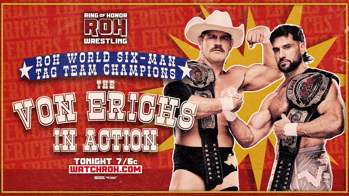 realBobbyCruise's tweet image. #ROHTV hits #HonorClub at WatchROH.com &amp;amp; on the #ROH app at 7ET/6CT/4PT with a loaded lineup, just 8 days away from #ROHDBD