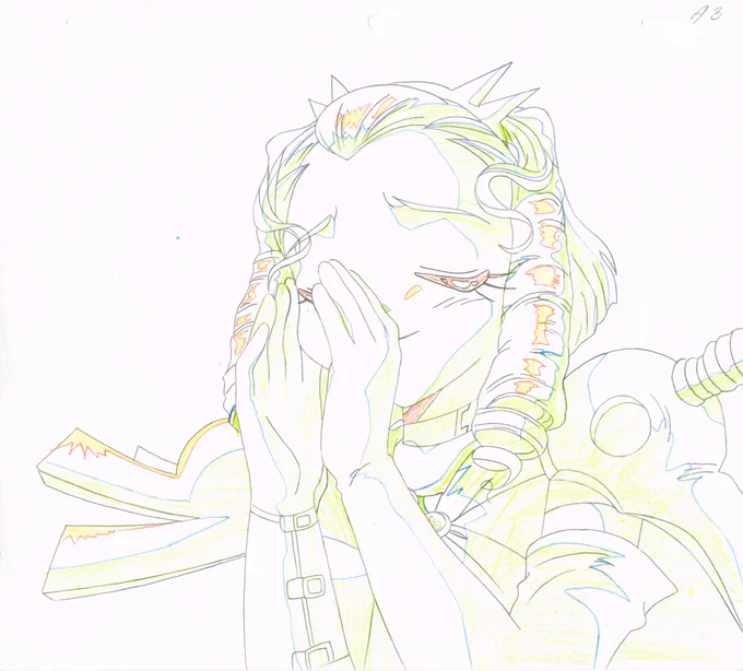 Slayers Next Animation Cel and Douga Scan of Martina from episode 10 On a Journey With a Pack of Scoundrels?! Take Back That Magic Power!