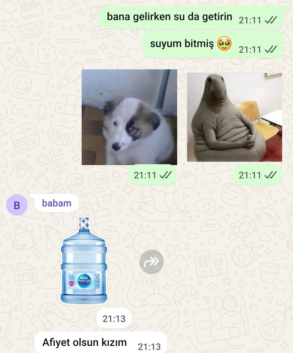 babalar ve mizahları (bunun için kardesime sticker yaptırtmıs)