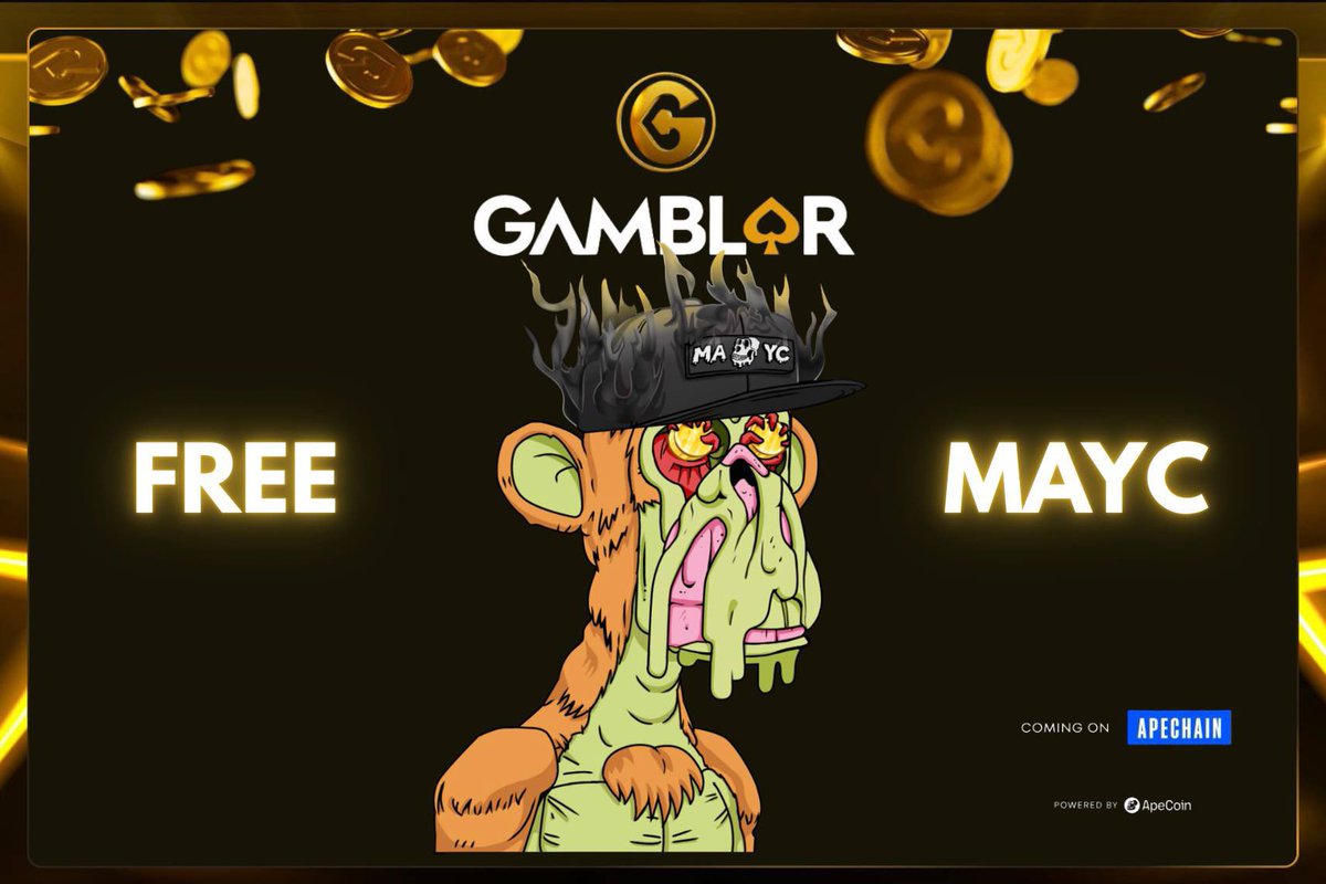 Gamblor Casino (@gamblorcasino) on Twitter photo ๐ Weโre giving away MAYC #10600
QRT this post and tag <a href="/GamblorCasino/">Gamblor Casino</a> & <a href="/ApeChainHUB/">ApeChainHUB</a> to enter.
๐๏ธ 5x bonus entries if you add your pre-sale TXN confirmation.
Ready to join the best club in the world? ๐ Weโre giving away MAYC #10600
QRT this post and tag <a href="/GamblorCasino/">Gamblor Casino</a> & <a href="/ApeChainHUB/">ApeChainHUB</a> to enter.
๐๏ธ 5x bonus entries if you add your pre-sale TXN confirmation.
Ready to join the best club in the world?