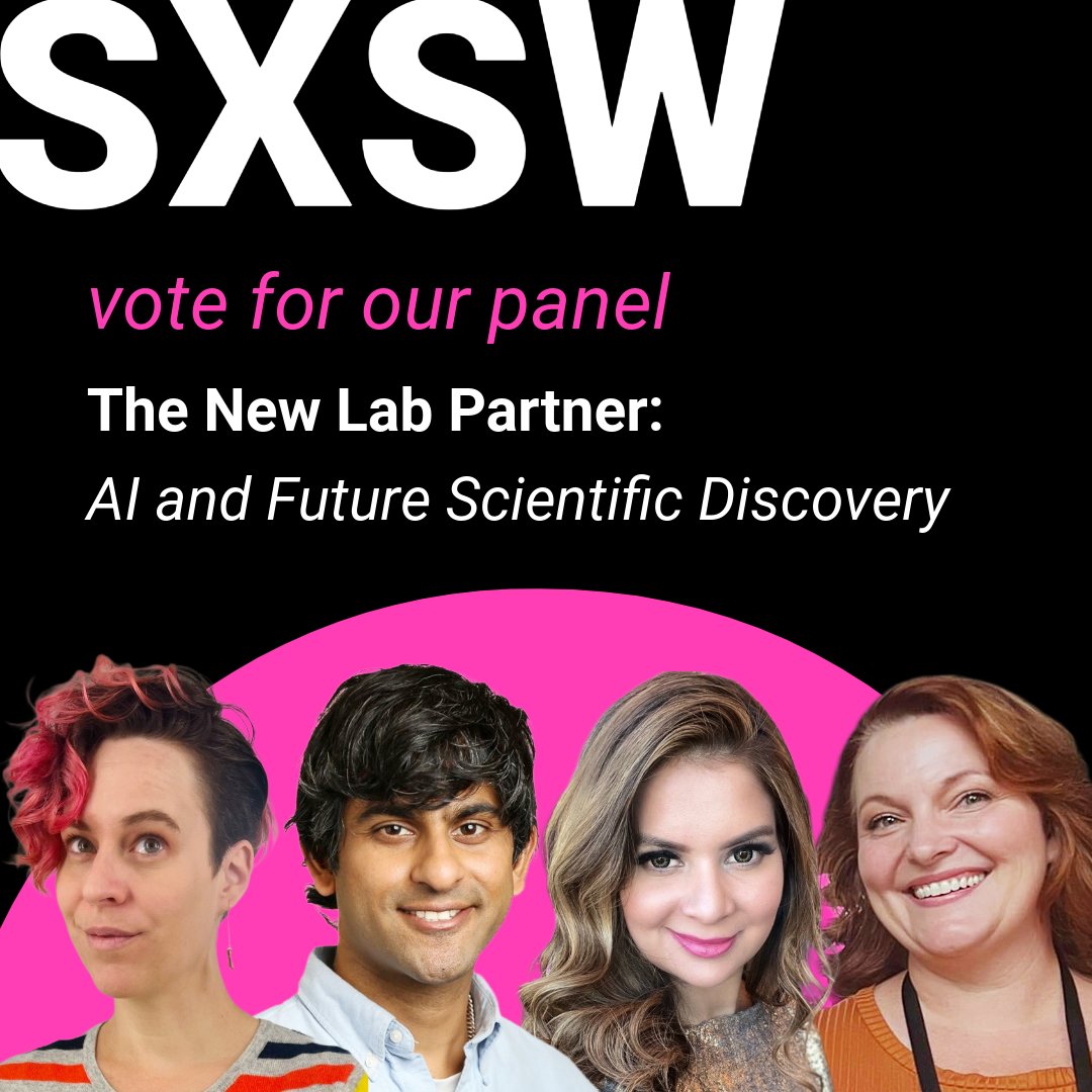 AllenInstitute's tweet photo. AI is quickly becoming a partner in scientific discovery, sparking important philosophical questions. 

Help us bring this important discussion to the SXSW community by voting for "The New Lab Partner: AI and Future Scientific Discovery."

🗳️ https://t.co/2KMYszVPVS https://t.co/WqT1oYrSTO