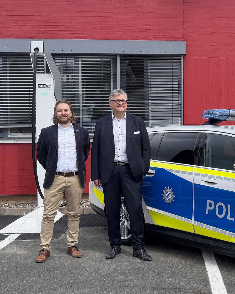 ADSTEC_Energy's tweet photo. We're proud to support the Würzburg traffic police 🚓in their transition to a fully electric fleet through our ultra-fast charging solution #ChargeBox, offering reliable, high-power charging even at sites with limited grid capacity. https://t.co/1Tm8Z9mYW5