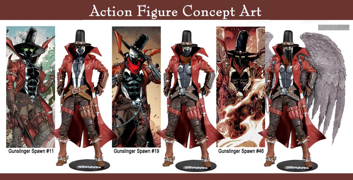 CustomsHunter's tweet image. Fan Art - Gunslinger Spawn Action Figure Concept Art  #spawniverse #spawnfigures #スポーン #hunter_r_customs #spawnfanart