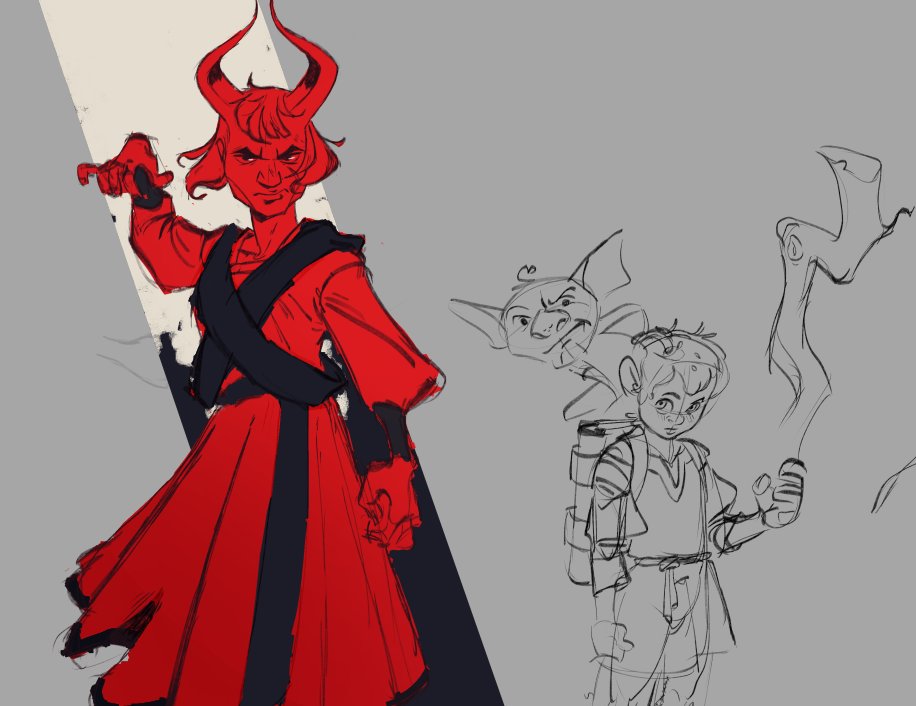 SwansnDoodles's tweet photo. Working on sum D&amp;D character arts🌟 https://t.co/TFSZp6RdMG