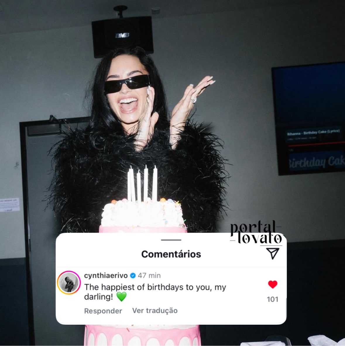 LENDÁRIAS!

Após Demi Lovato compartilhar um vídeo atingindo a high note de “Defying Gravity”, Cynthia Erivo, atriz que interpreta a Elphaba no filme Wicked, deixou um comentário na última publicação da cantora desejando feliz aniversário.

“[Desejando] O aniversário mais feliz