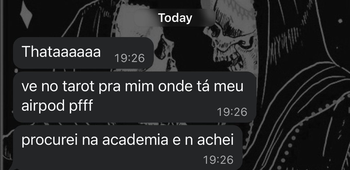 KKKKKKK queria mt saber ler sobre objetos perdidos 💔
