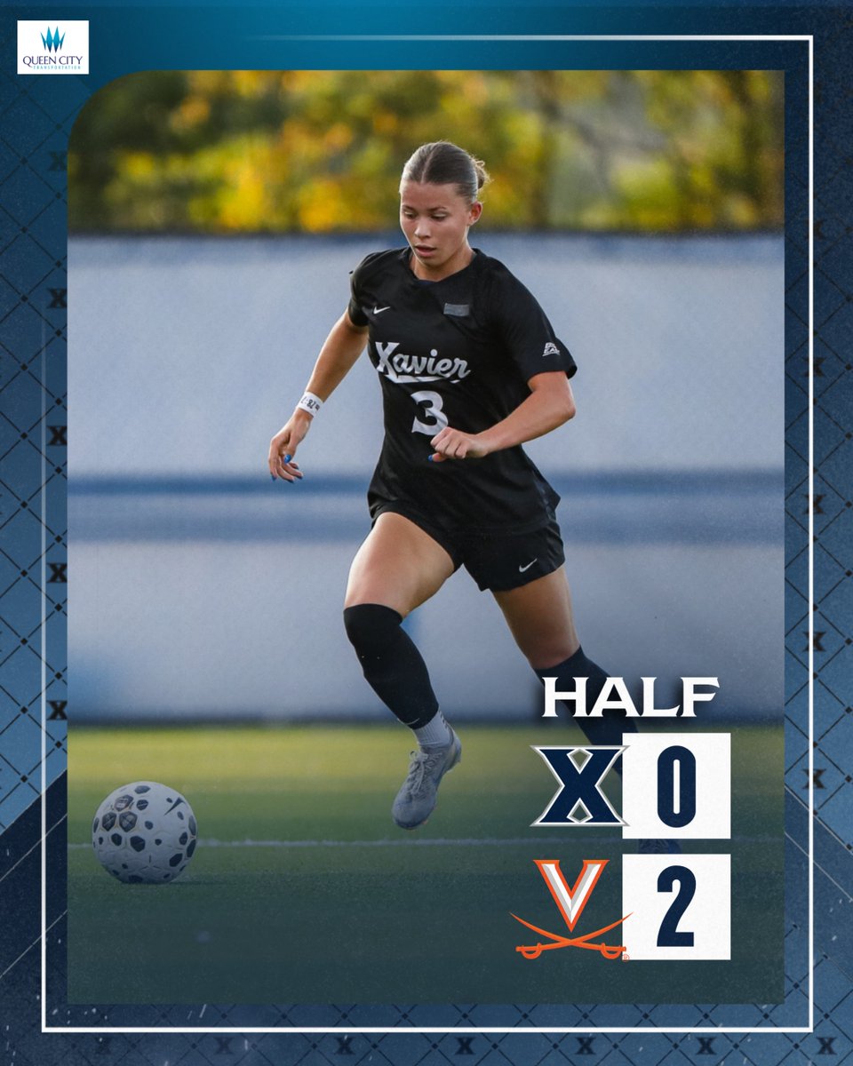 Xavier trails No. 17 Virginia after the first half.