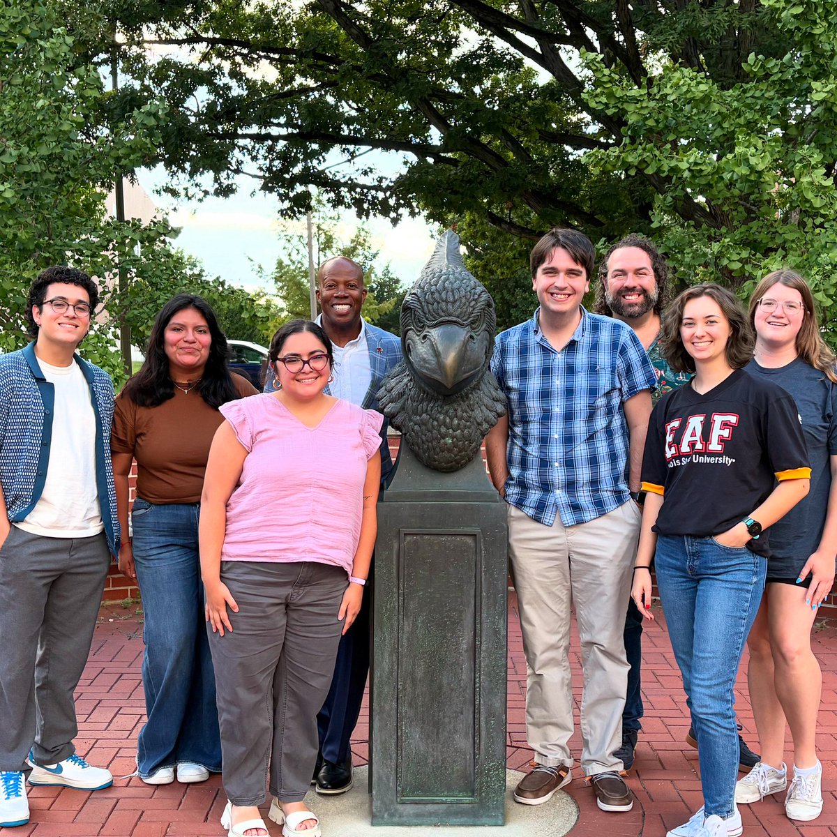LevesterJohnson's tweet photo. Another start to classes and opportunity to Introduce this year’s outstanding 2nd year @ISUCSPA cohort from our Fall 2025 EAF 464 Practicum course! Excited to co-teach and support this next generation of #sapros with Dr. S. Gavin Weiser! 👍🏽 #RedbirdLife https://t.co/eM4NAsUZQL