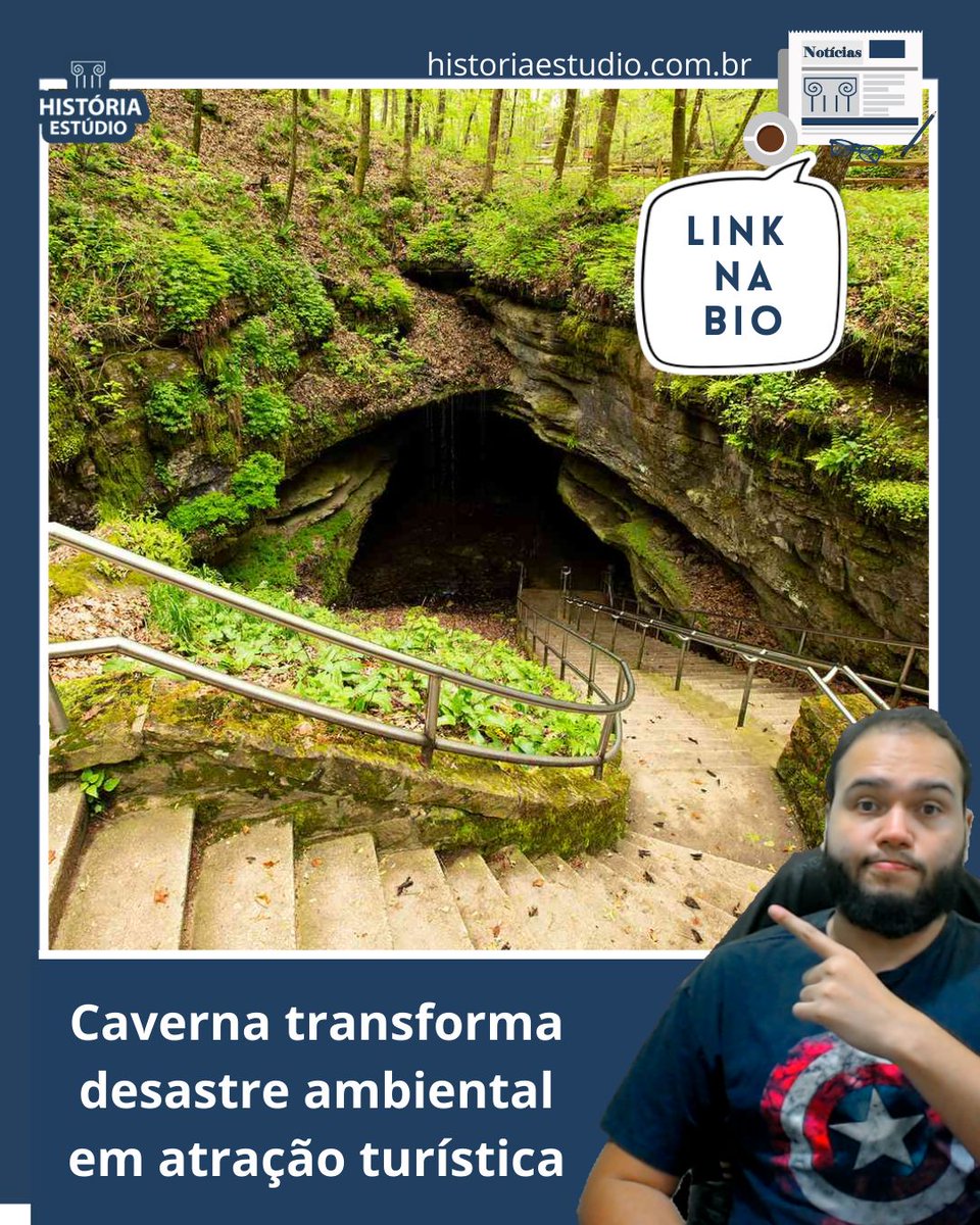 HistoriaEstudio's tweet image. De desastre ambiental a ponto turístico: a Caverna de Kentucky mostra como a natureza e a história se transformam 🌍✨ Confira a matéria completa no site História Estúdio — link na bio!

#geografia #TurismoSustentável #caverna