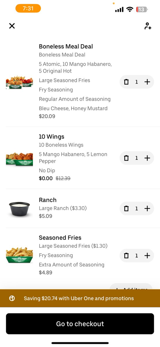 this <a href="/BreezyMelee/">Breezy</a>'s wingstop order hi