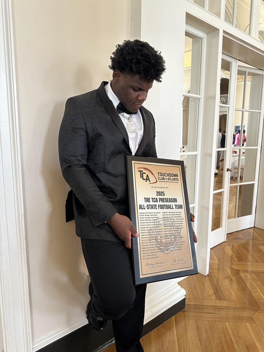 Blessed to be on the Allstate preseason team <a href="/Atl_TD_Club/">Touchdown Club of Atlanta</a> #AGTG🙏🏾
