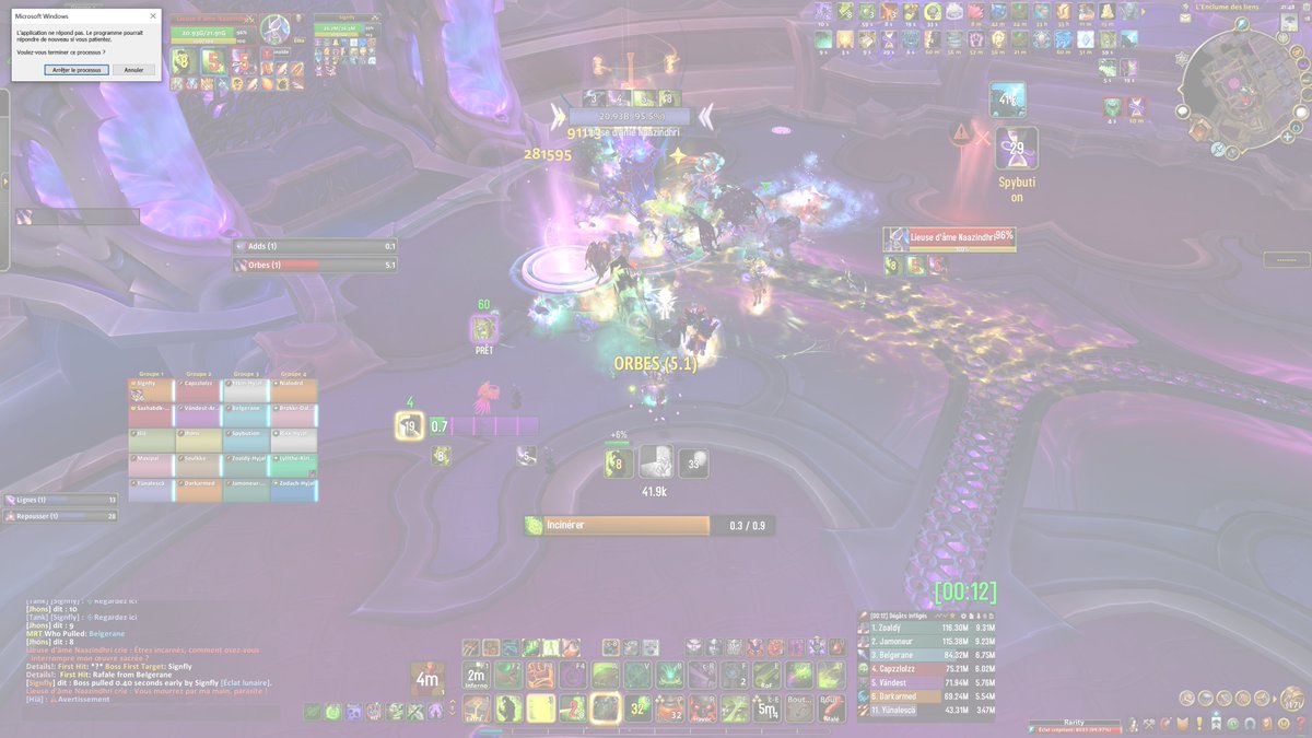 YunalescaSpirit's tweet photo. En train de vivre mon pire progress sur l'un des meilleurs raids... Entre un jeu en diaporama FPS, une application qui se fige et des probl��mes graphiques, même si le 3e boss est tombé en mythic, mon PC ne peut plus suivre en raid et en donjon 😭 Passage à la retraite en Gouffre. https://t.co/1JHfgbGG9C