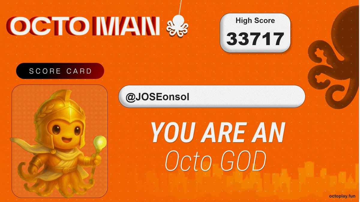 JOSEonsol's tweet photo. GN  octo fam 

last update in #octoman with 33717 score

#iloveplayingoctoman https://t.co/Zt8HxbsKIA