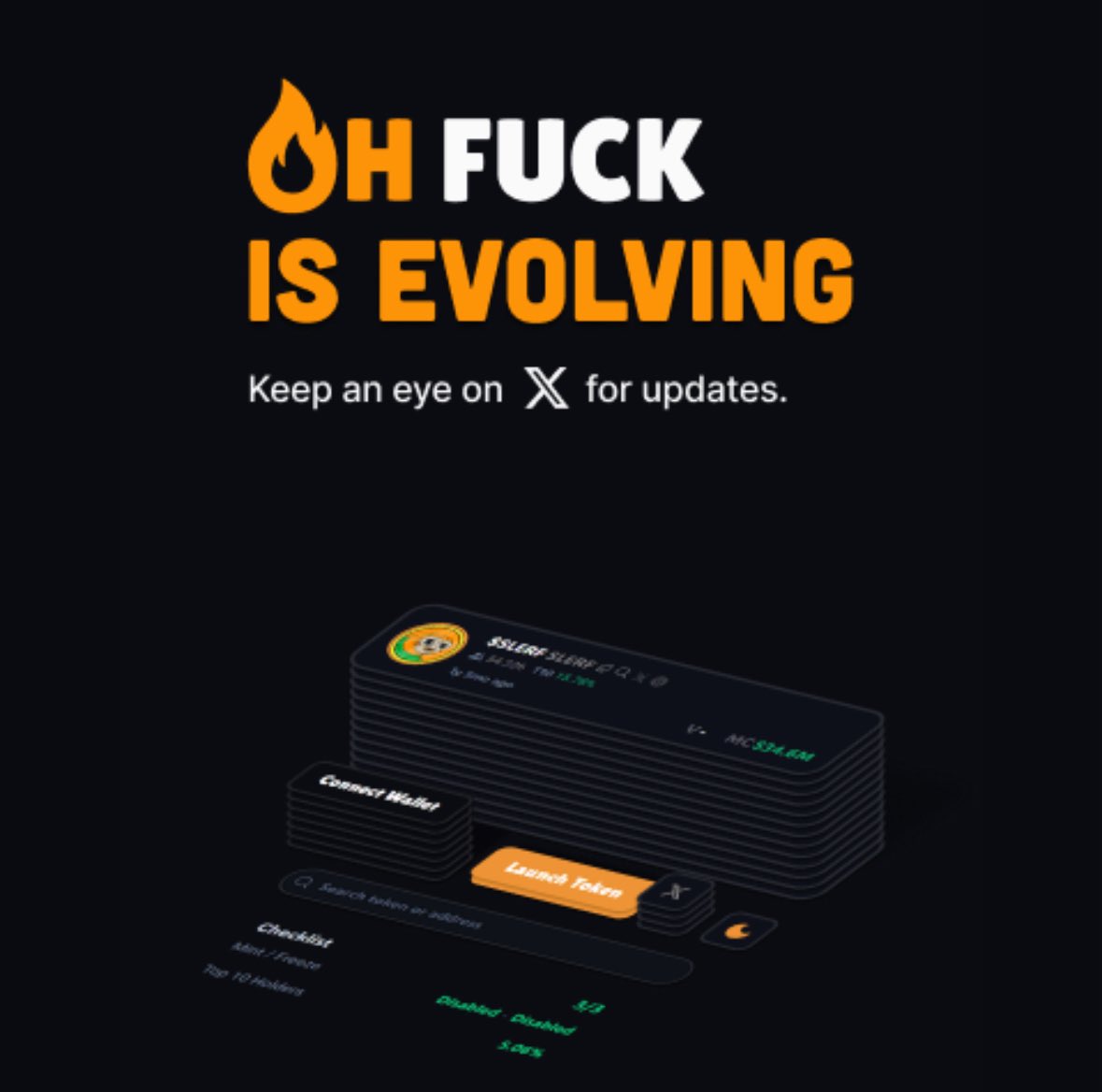 Something is coming 

Like + RT and follow <a href="/ohfuckdotfun/">ohfuck</a> 

So you don’t miss it!