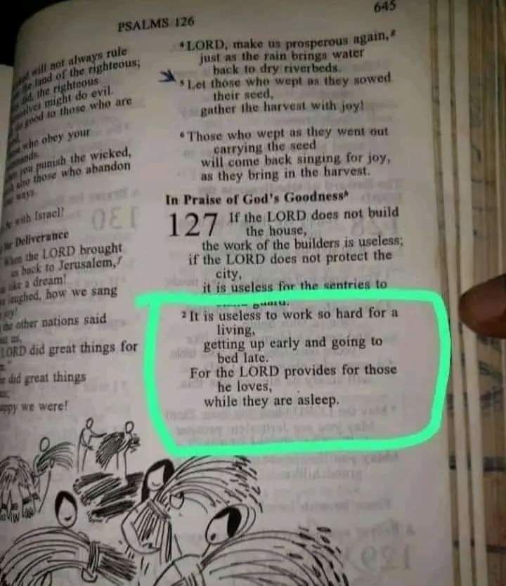 I thought this same Book said there's no food for lazy man ?
😳😳😳😳