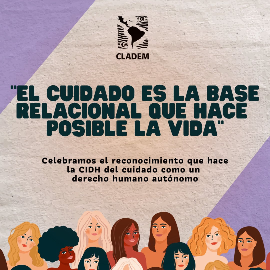 📢 La <a href="/CIDH/">CIDH - IACHR</a> reconoce el cuidado como un derecho humano fundamental

💜El cuidado debe ser la columna vertebral que permita sostener la vida. La corresponsabilidad del cuidado debe ser una tarea colectiva: Estado, sociedad, empresas y familias
#IgualdadDeGenero #SociedadDelCuidado