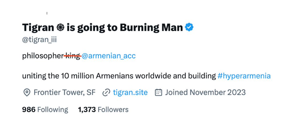 tigran3rd's tweet photo. Armenian Accelerationism (arm/acc) is a movement and movements don't have kings https://t.co/OUqCzra8E9