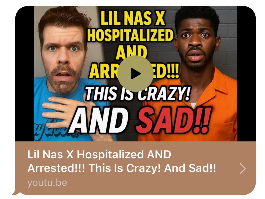 ThePerezHilton's tweet image. #LilNasX Hospitalized AND arrested!!! This is crazy! And sad!! youtu.be/30fDesWPuvg