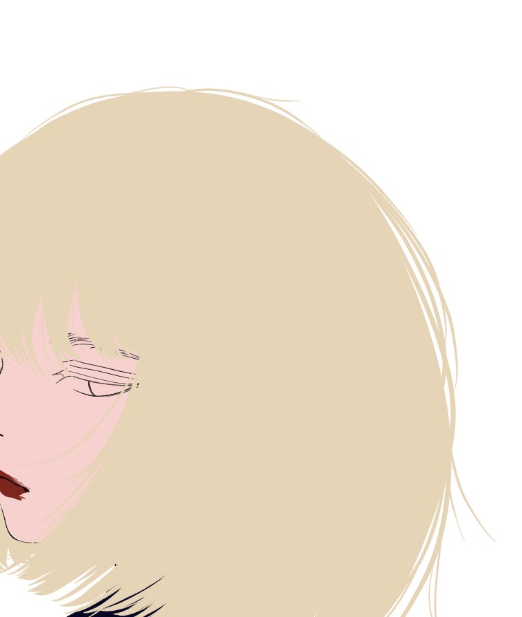 皆さまおはようございます
今顔や髪を描いています

毛先1つまで感情を表せるように！